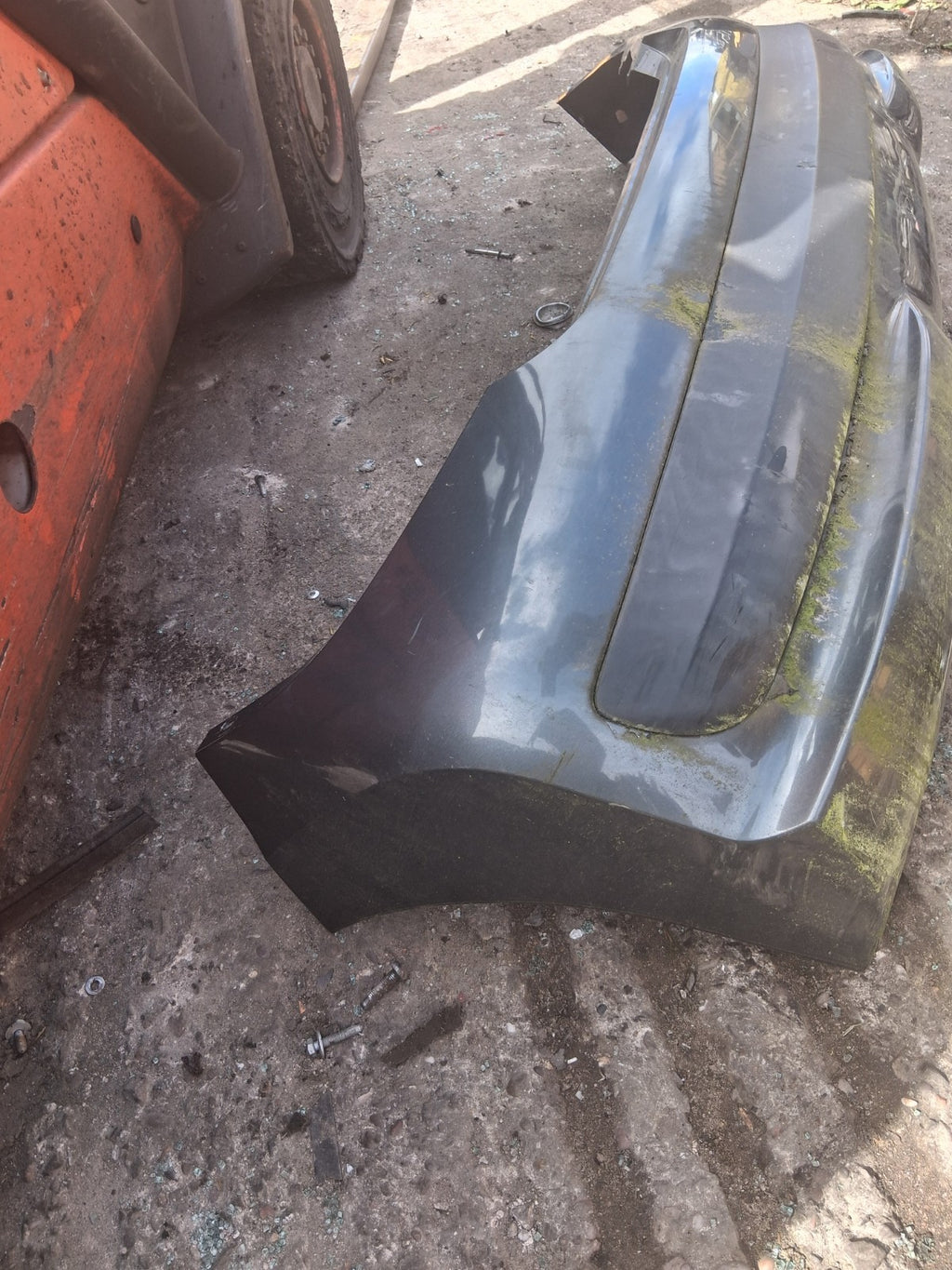 2010 PEUGEOT 207 PRE FACELIFT REAR COMPLETE BUMPER GREY