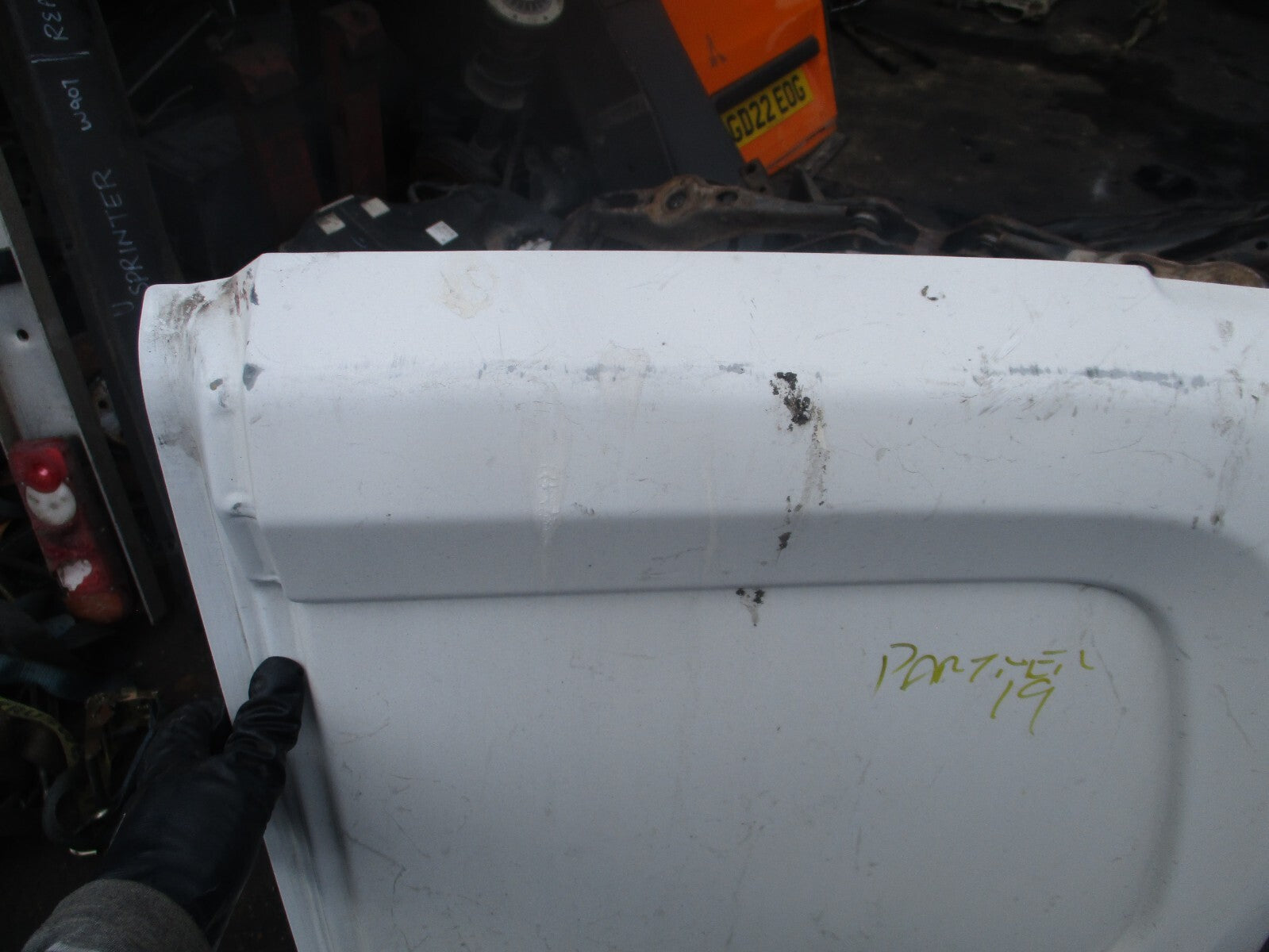 2024 PEUGEOT PARTNER MK3 K9 OSR DRIVER SIDE REAR COMPLETE DOOR WHITE