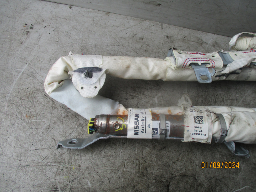 NISSAN MICRA K14 2017 DRIVER SIDE RIGHT CURTAIN AIRBAG OS 985P05FL0A