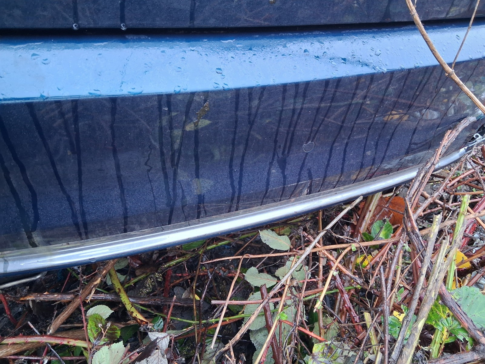 2023 FIAT 500 MHEV COMPLETE REAR BUMPER BLUE