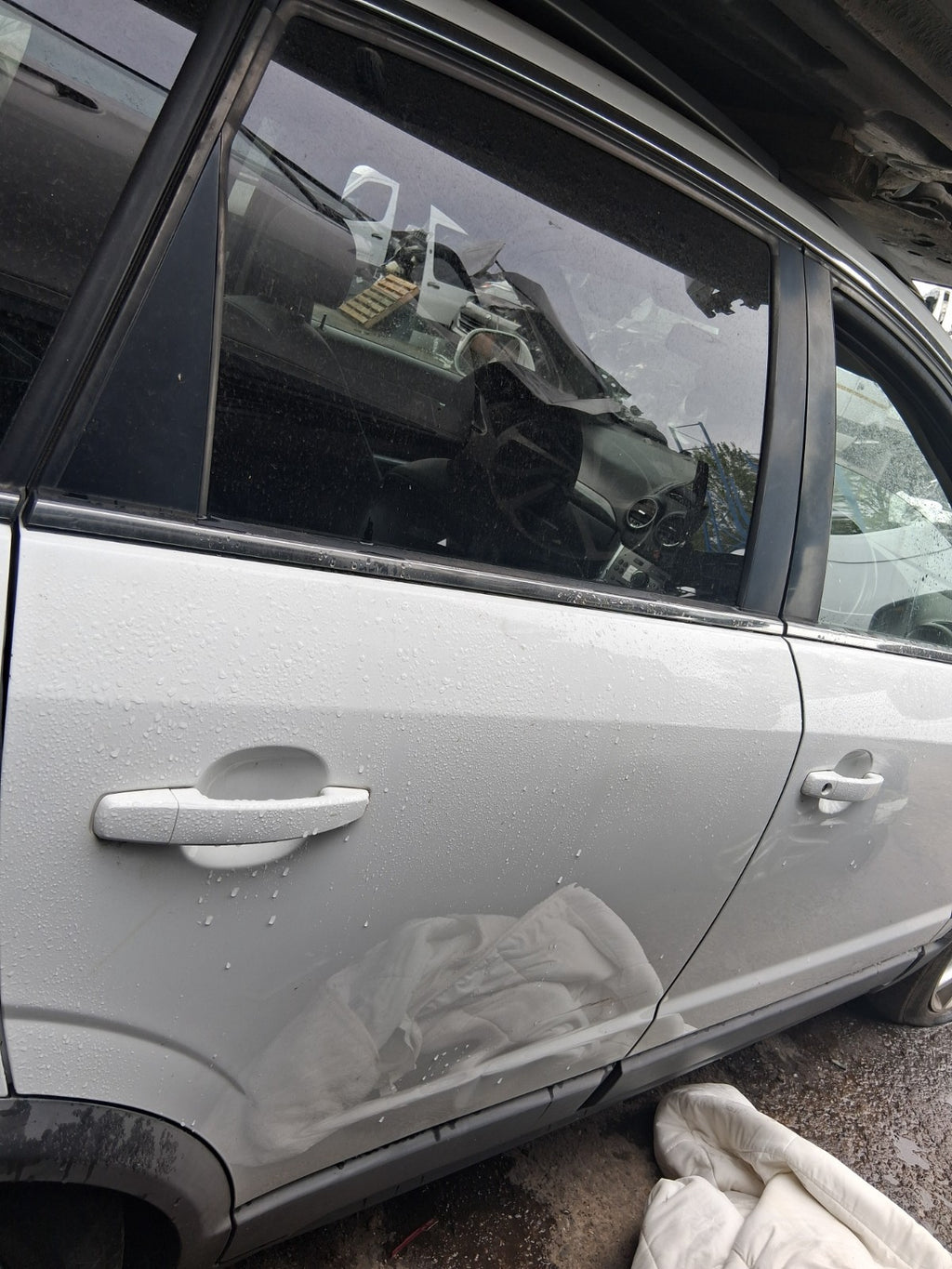 2015 VAUXHALL ANTARA MK1 OSR DRIVER SIDE REAR COMPLETE DOOR WHITE GAZ