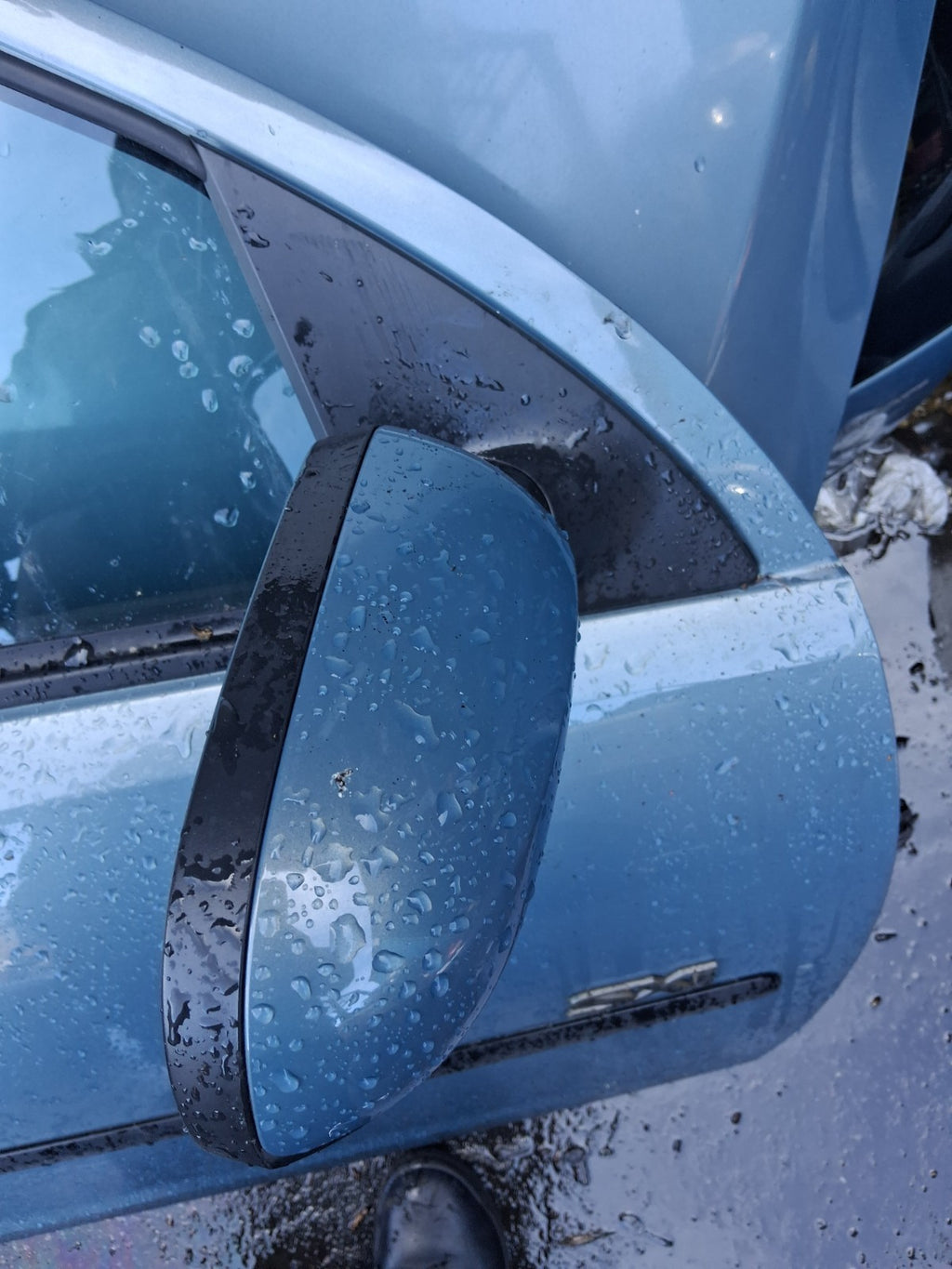 2006 VAUXHALL CORSA C OSF DRIVER SIDE FRONT RIGHT COMPLETE DOOR BLUE