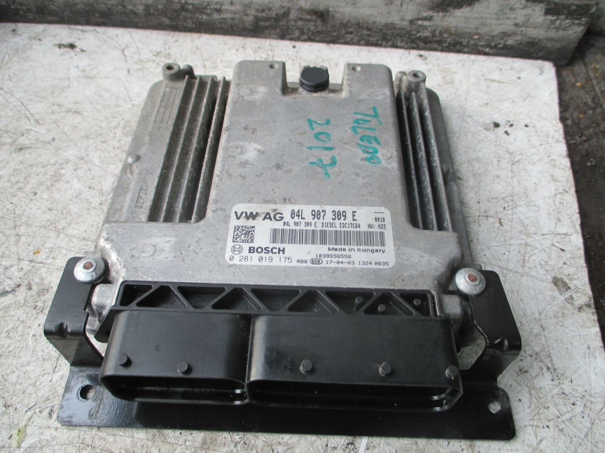 2017 SEAT TOLEDO MK4 1.6 DIESEL ECU ENGINE CONTROL MODULE 04L907309E