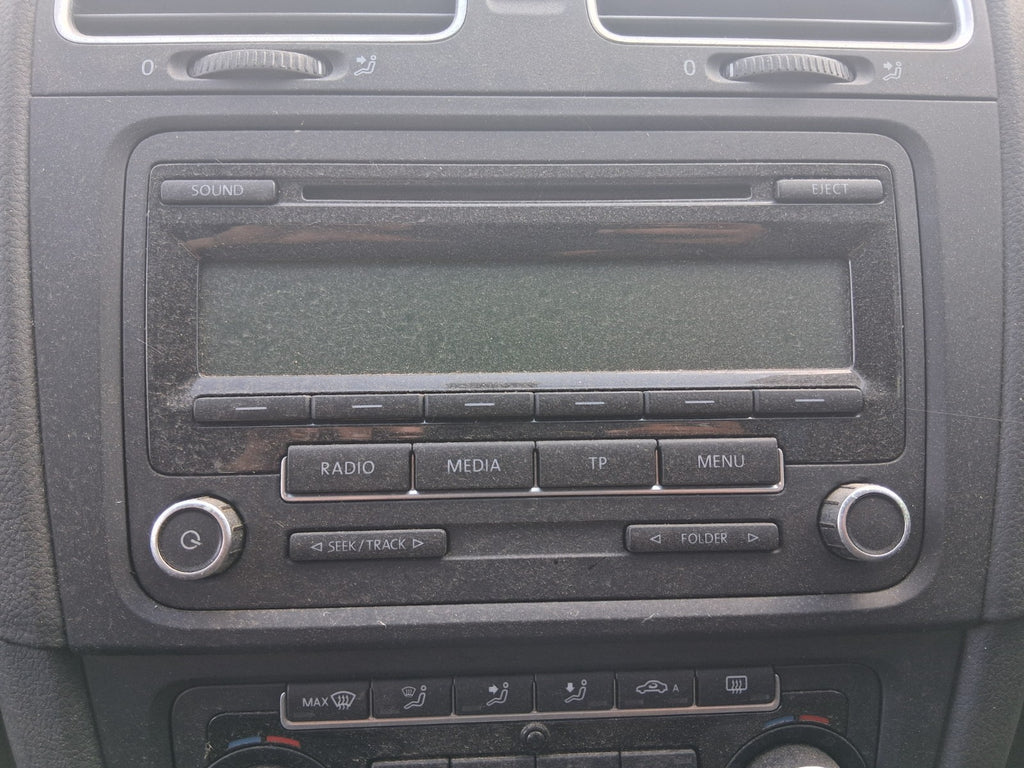 2012 VW VOLKSWAGEN GOLF MK6 RADIO CD PLAYER STEREO HEAD UNIT