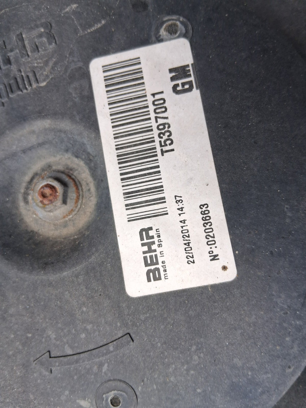 VAUXHALL CORSA C 2005 RADIATOR FAN ONLY 560961104