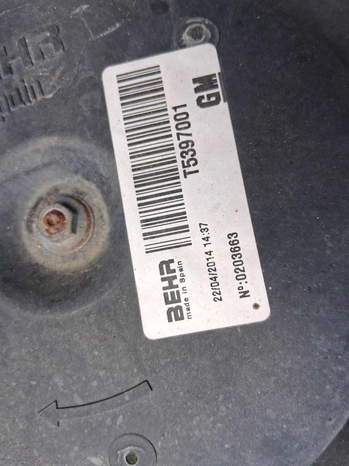 VAUXHALL CORSA C 2005 RADIATOR FAN ONLY 560961104