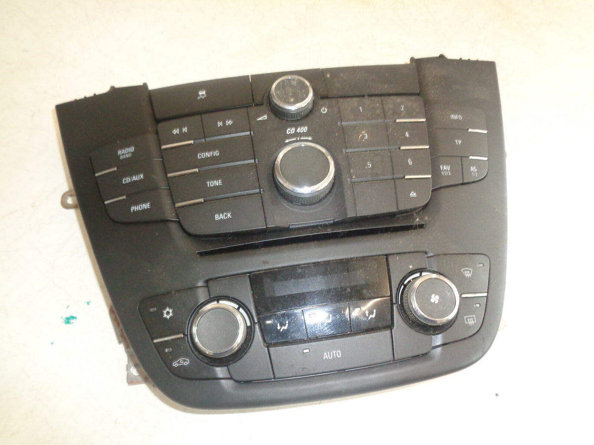 VAUXHALL INSIGNIA A MK1 PRE FACELIFT 2010 HEATER CLIMATE CONTROL SWITCH RADIO