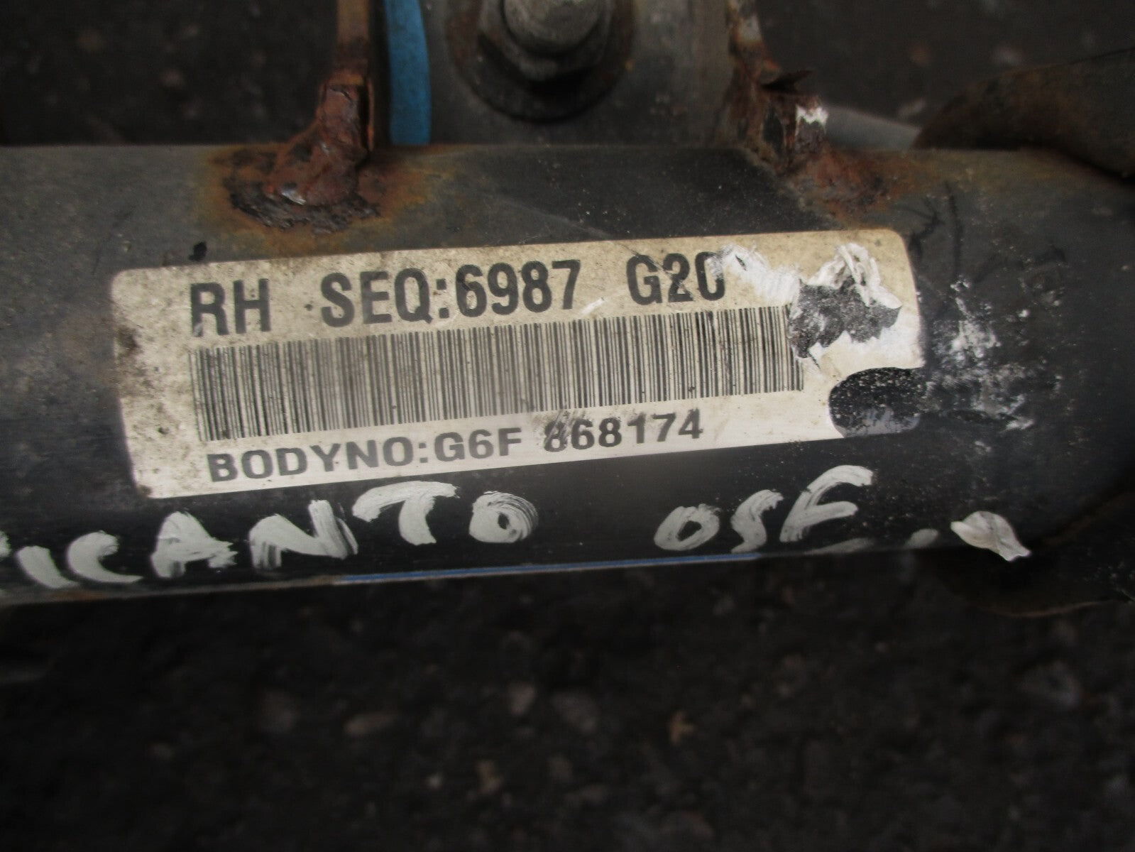 2021 KIA PICANTO MK3 1.0 PETROL OS DRIVER SIDE FRONT SHOCK ABSORBER 54660G6200