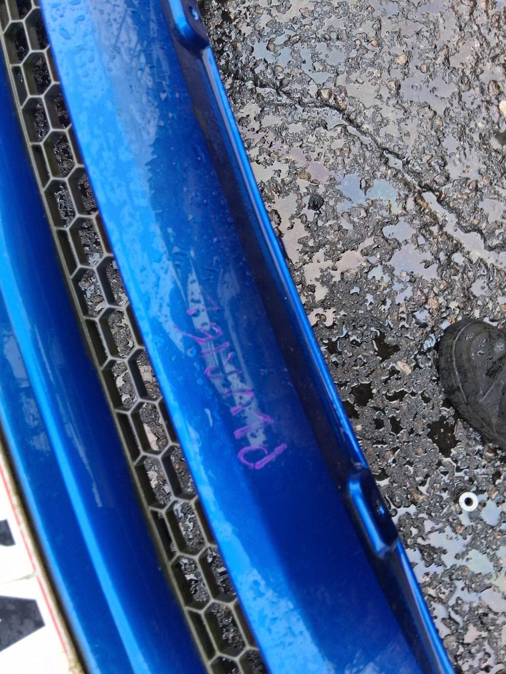 2006 CITROEN C3 PLURIEL COMPLETE FRONT BUMPER BLUE