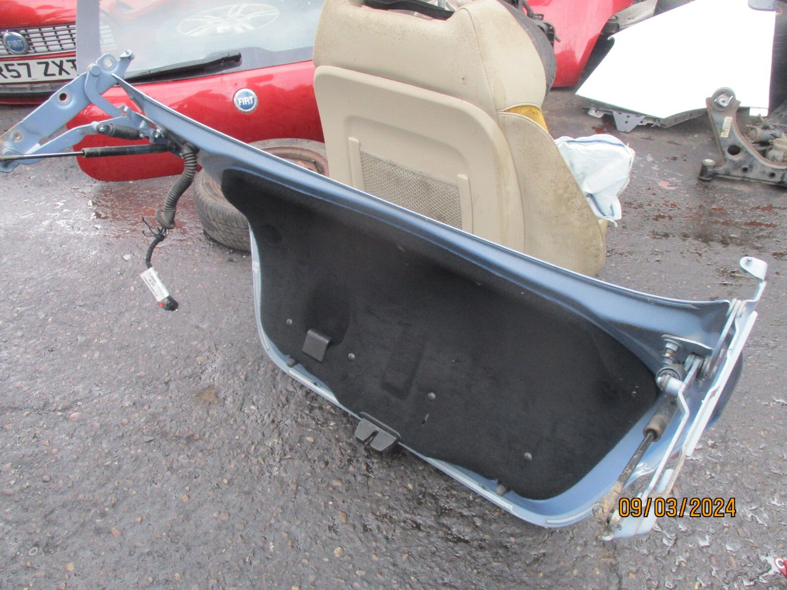 JAGUAR XF X250 2010 REAR COMPLETE TAILGATE BOOTLID LIGHT BLUE