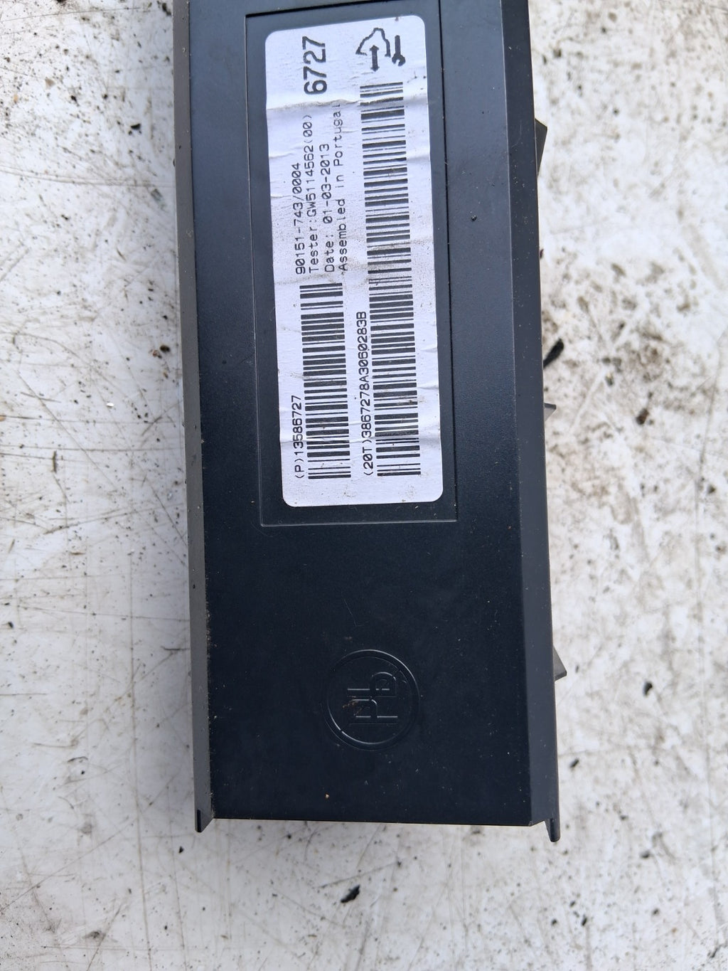 2013 VAUXHALL ASTRA J ECU HEATER CONTROL MODULE 13586727
