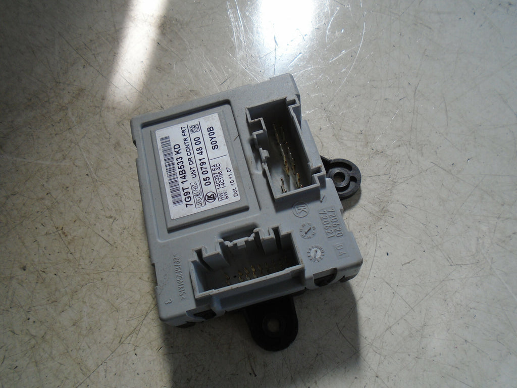 FORD MONDEO MK4 2008 NSF PASSENGER SIDE FRONT DOOR CONTROL MODULE 7G9T14B533KD