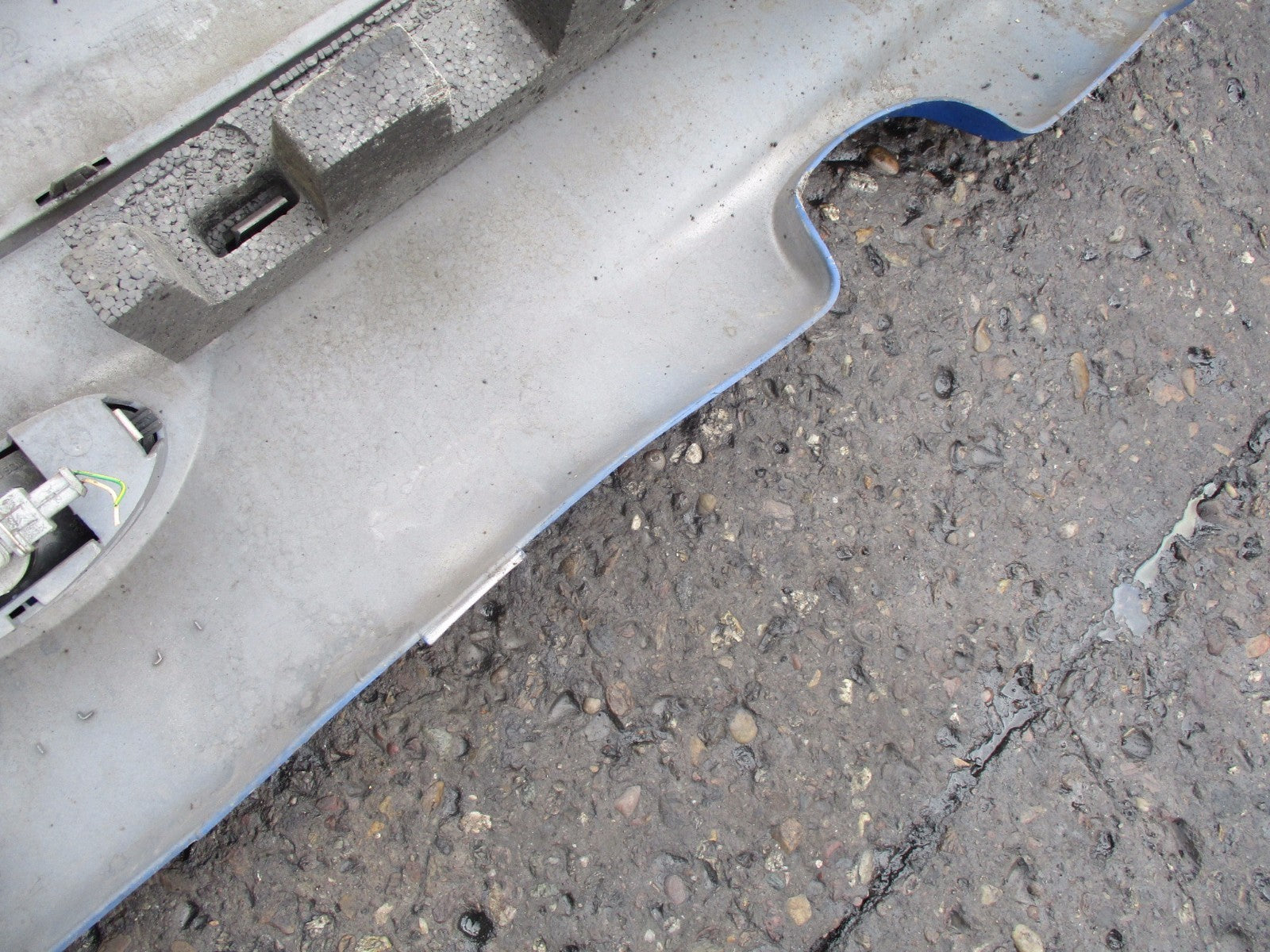 PEUGEOT 206 2003 REAR BACK PLASTIC BUMPER BLUE