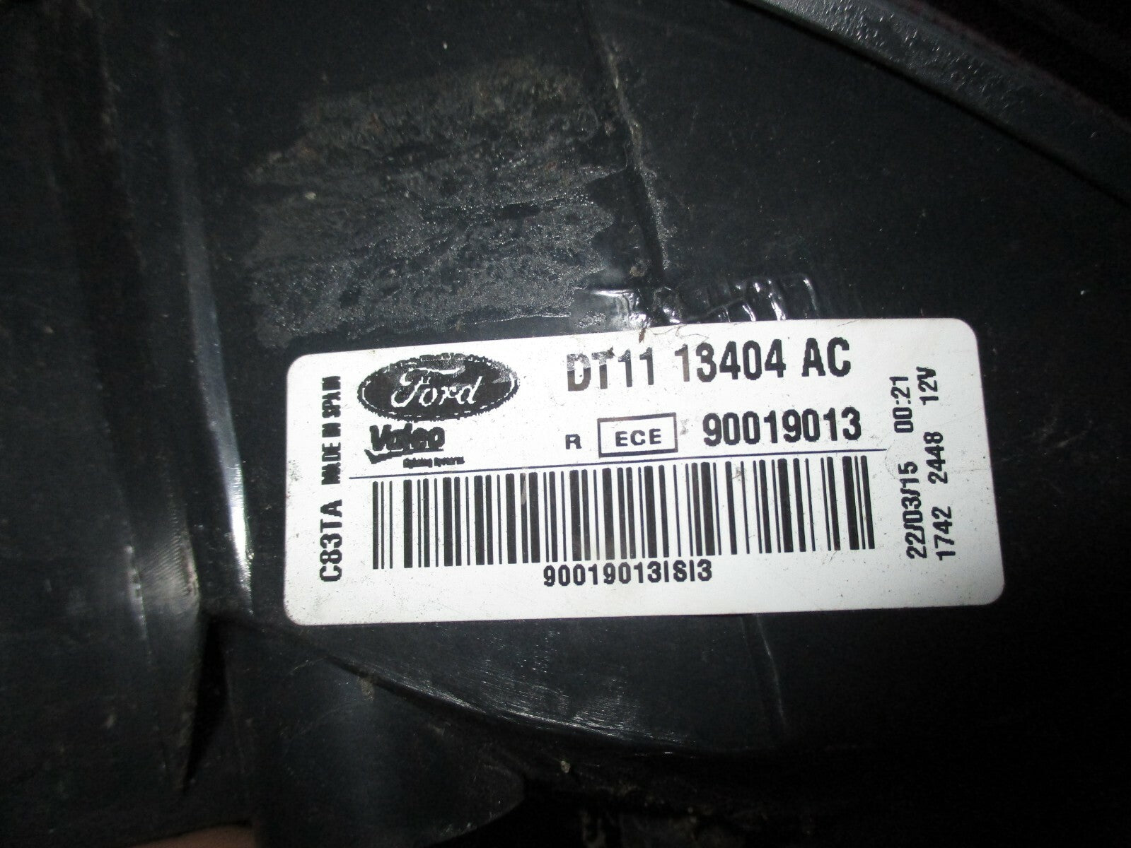 FORD TRANSIT CONNECT 2015 DRIVER OFF SIDE REAR LIGHT OSR DT1113404AC