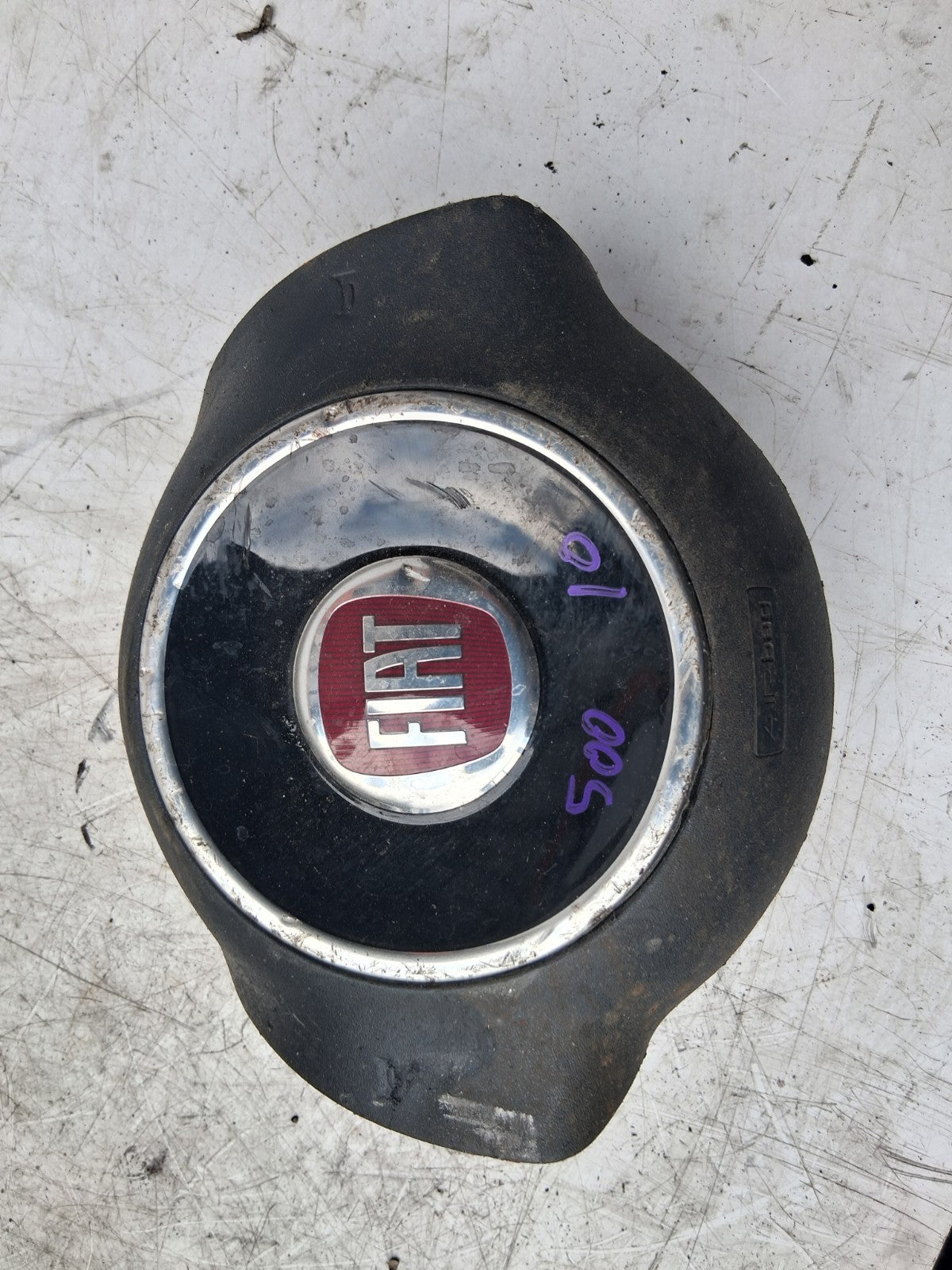 2010 FIAT 500 LOUNGE MK1 STEERING WHEEL AIRBAG 735452889