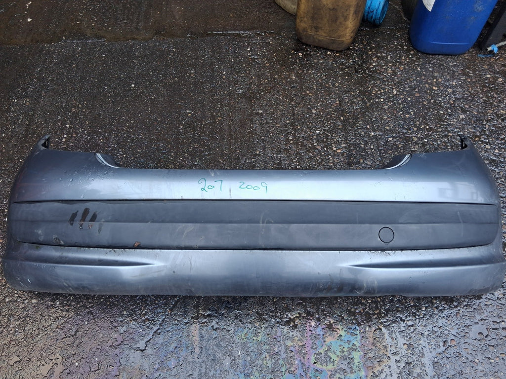 2009 PEUGEOT 207 PRE FACELIFT REAR COMPLETE BUMPER GRIS THORIUM METALLIC KTHC