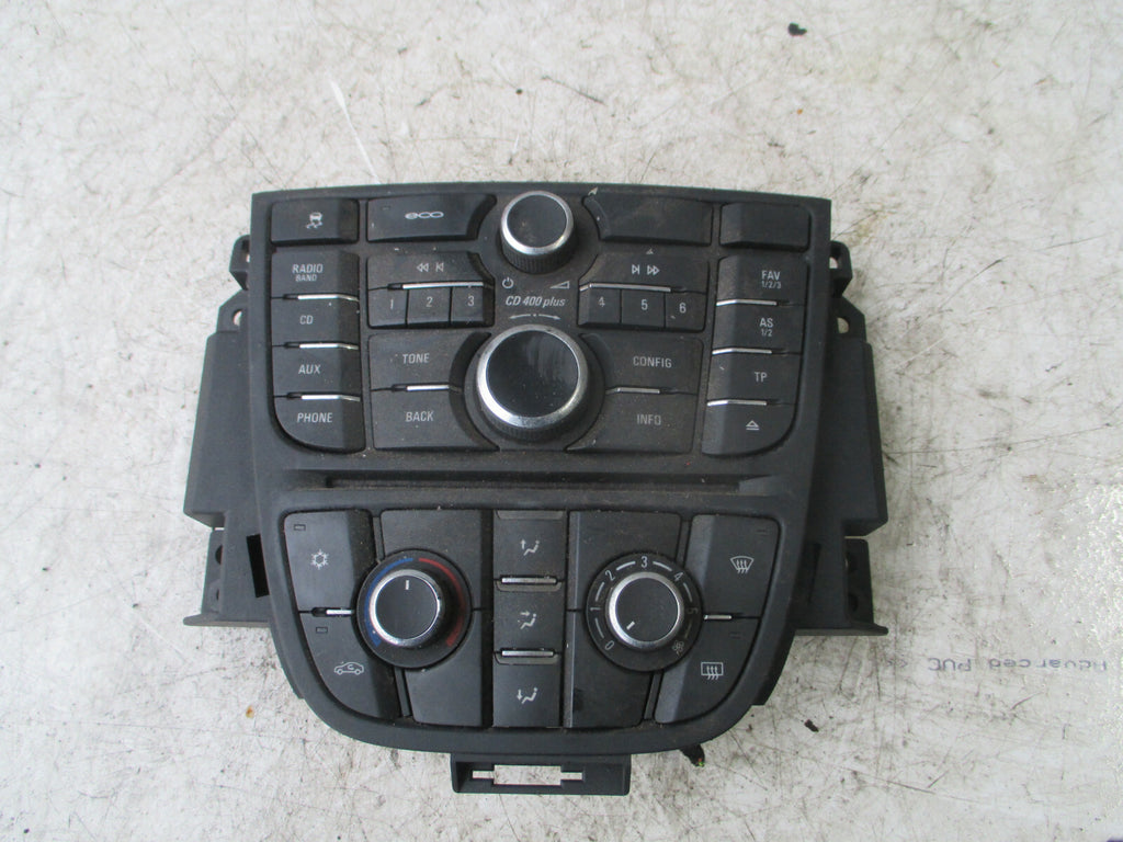VAUXHALL ASTRA GTC 2016 RADIO HEATER CONTROL PANEL 13444592 13435154