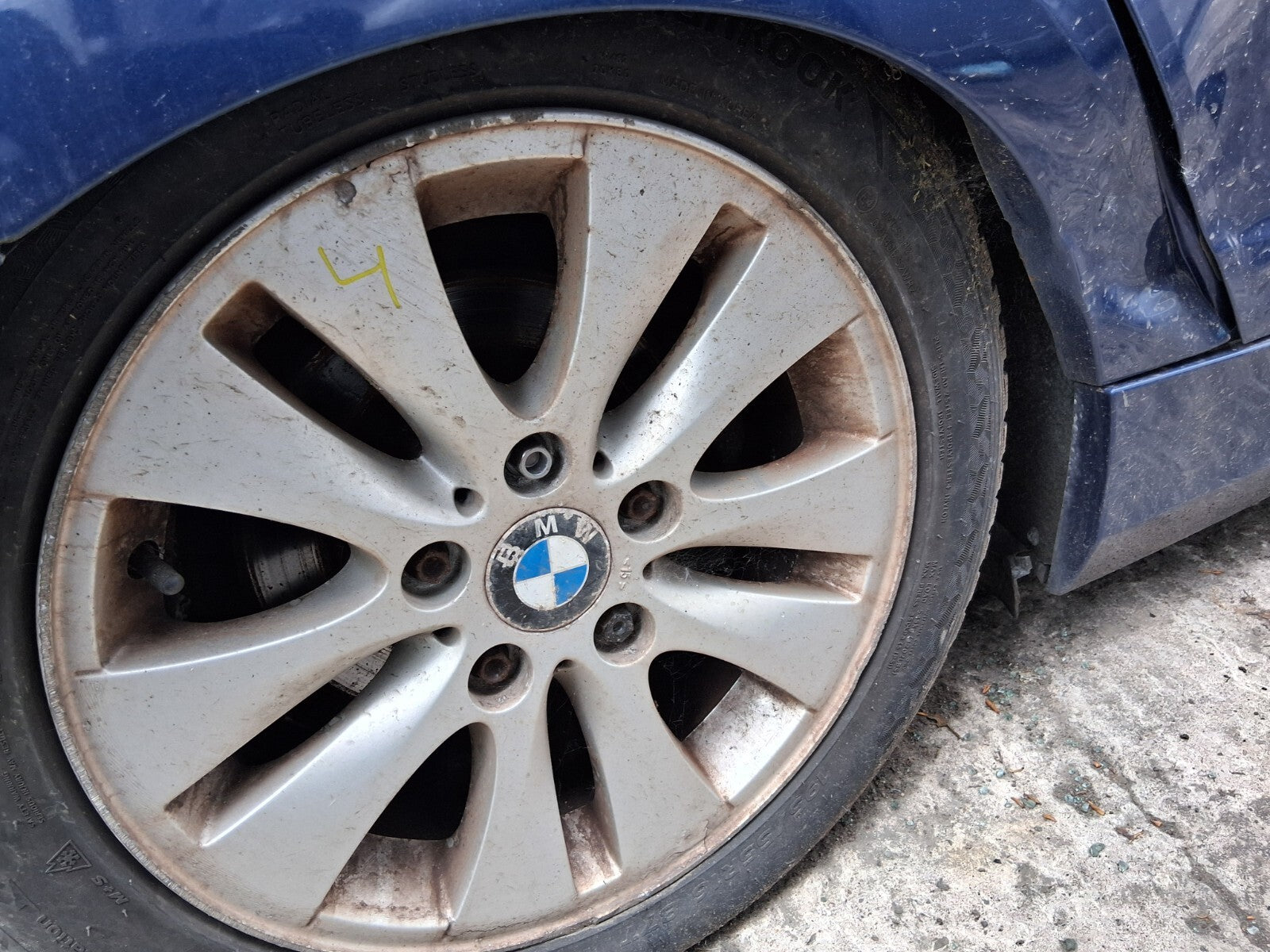 2011 BMW 1 SERIES 16 INCH ALLOY WHEEL WITH TYRE 195/55R16