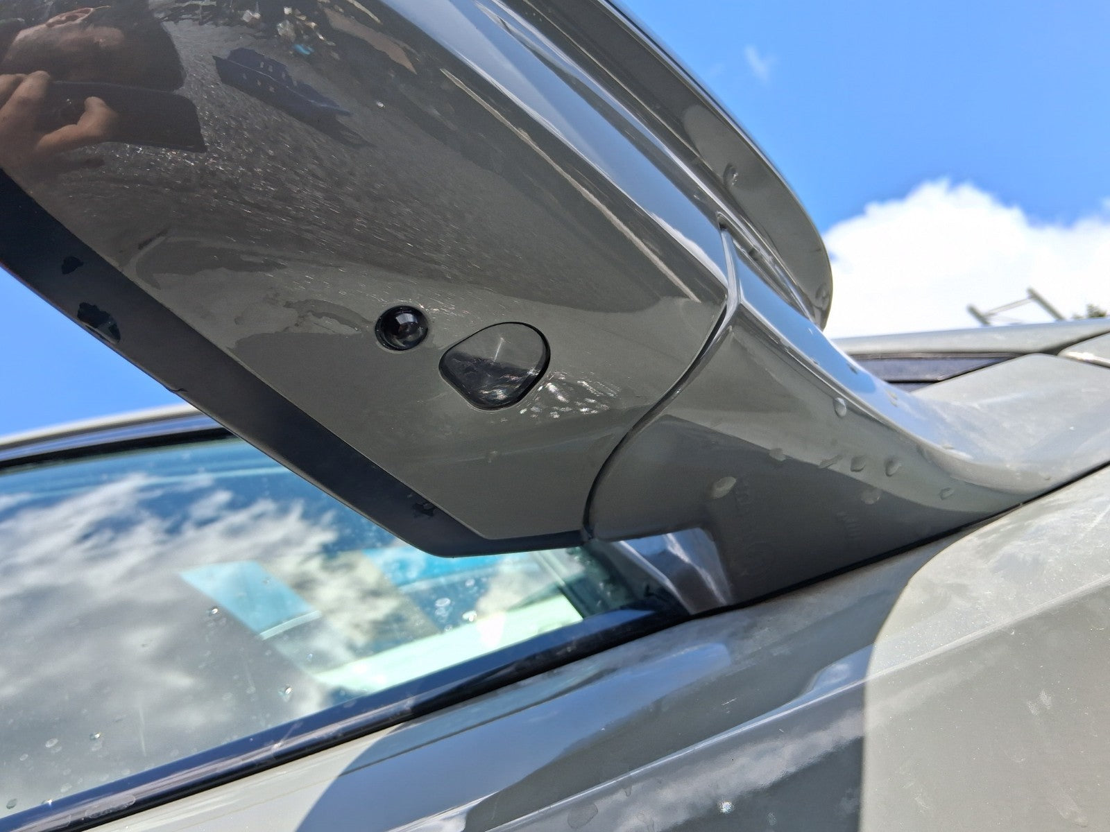 2024 DS AUTOMOBILES DS 7 OS DRIVER SIDE POWERFOLD WING MIRROR GREY LACQUERED