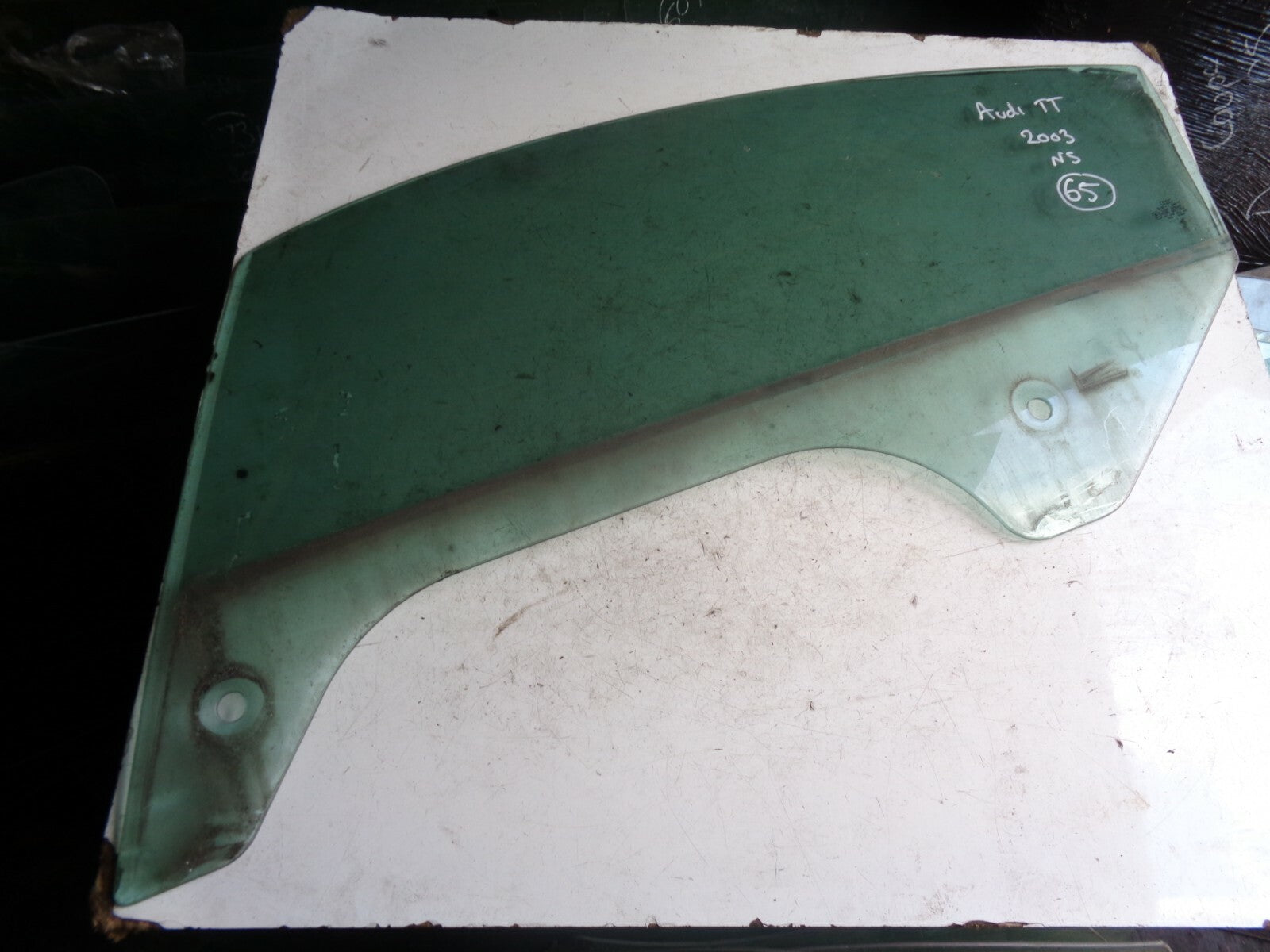 AUDI TT 2003 MK1 COUPE NS PASSENGER SIDE FRONT DOOR WINDOW GLASS