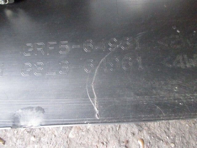 2019 MAZDA 6 MK3 CENTER CONSOLE TRIM PANEL WITH LEATHER ARM REST BLACK 64961