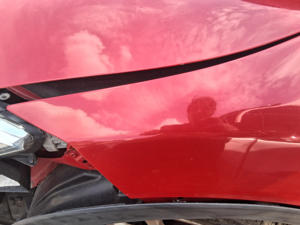 2016 HONDA CIVIC MK9 HATCHBACK NSF PASSENGER SIDE FRONT LEFT WING PANEL RED R81