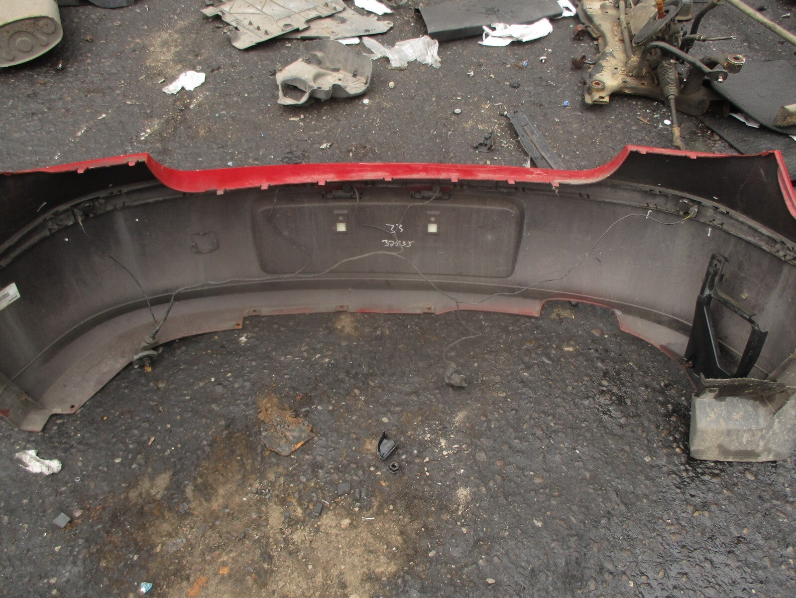 2009 BMW 1 SERIES E82 118D HATCHBACK REAR COMPLETE BUMPER & PDC SENSOR RED A61