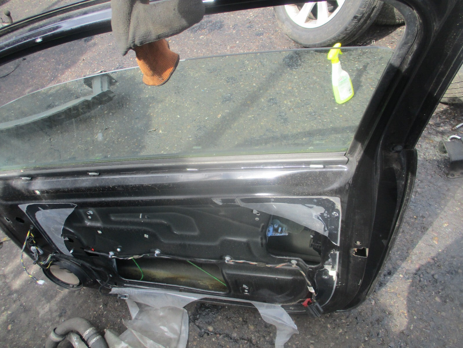 2012 VAUXHALL CORSA D 3 DOOR OS DRIVER SIDE DOOR BLACK