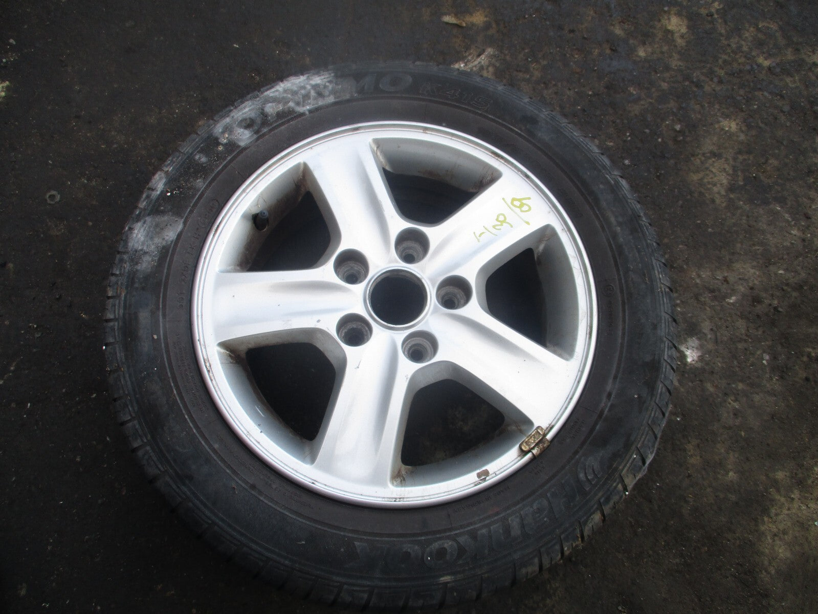 HYUNDAI I30 MK1 2009 15 INCH SINGLE ALLOY WHEEL WITH TYRE 185/65R15