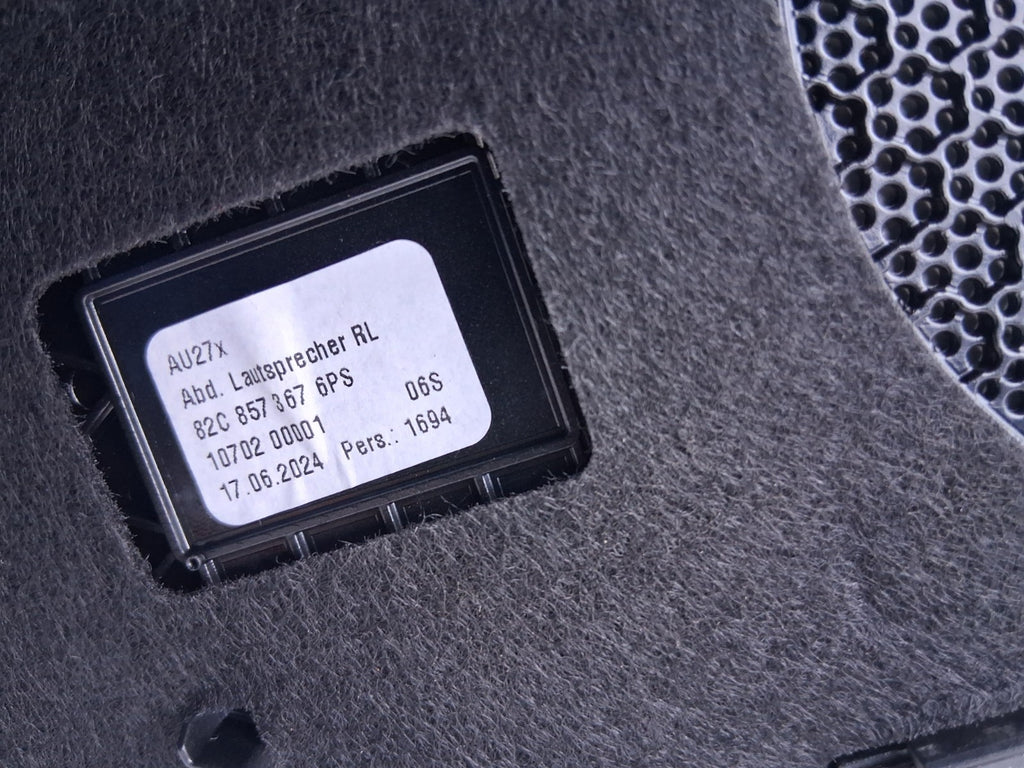 2024 AUDI A1 S LINE MK2 GB SPEAKER COVER TRIM PANEL 82C8573676