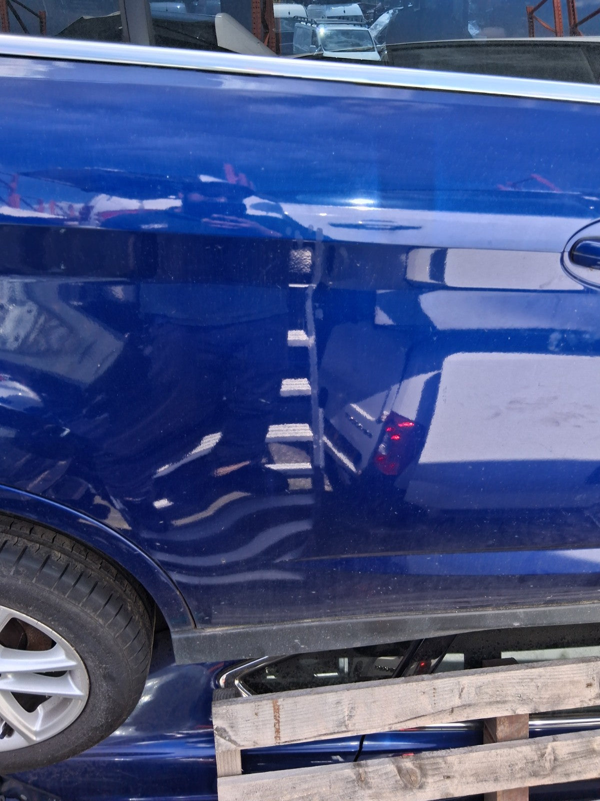 2015 FORD GRAND C MAX MK2 OSR DRIVER SIDE REAR BARE SLIDING DOOR IMPACT BLUE HE