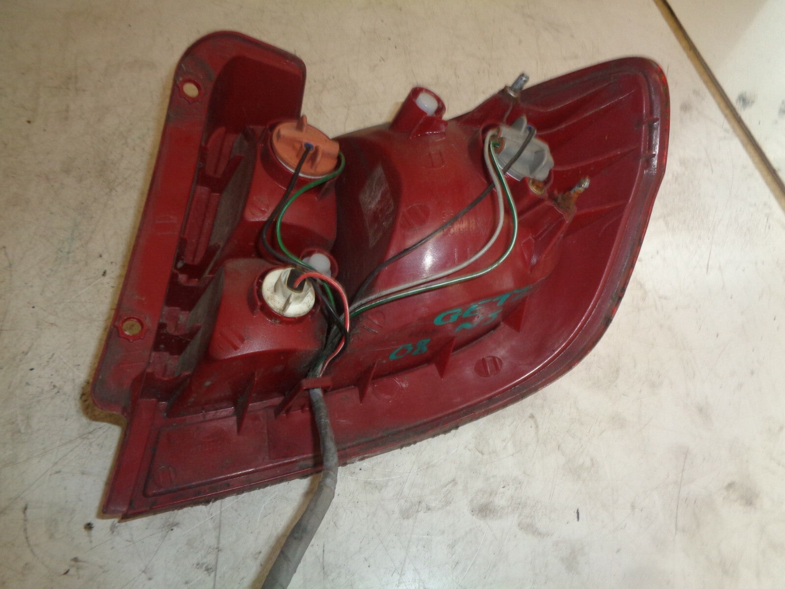 HYUNDAI GETZ 2008 NSR PASSENGER SIDE REAR TAIL LIGHT TAIL LAMP