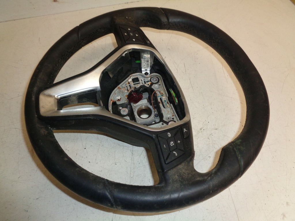MERCEDES BENZ A CLASS W176 MULTI FUNCTION STEERING WHEEL LEATHER WHEEL