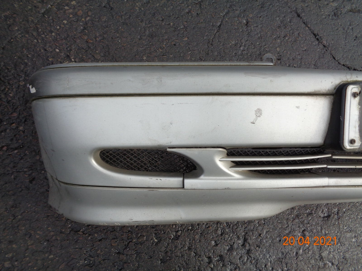 MERCEDES C CLASS 2002 COMPLETE FRONT BUMPER SILVER