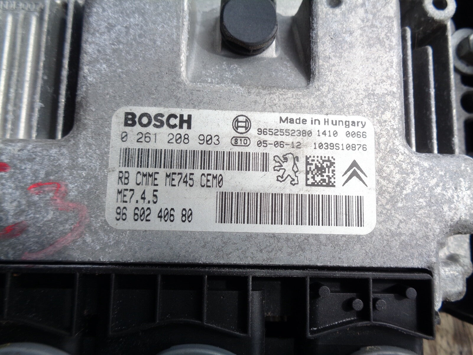 CITROEN C3 2008 1.4 HDI ECU ENGINE CONTROL UNIT 0 261 208 903