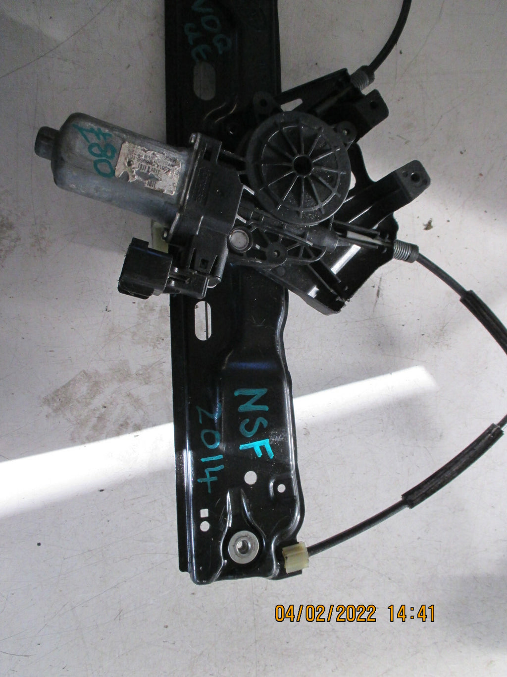 LAND RANGE ROVER EVOQUE 2014 NSF PASSENGER FRONT WINDOW REGULATOR MOTOR BJ322320
