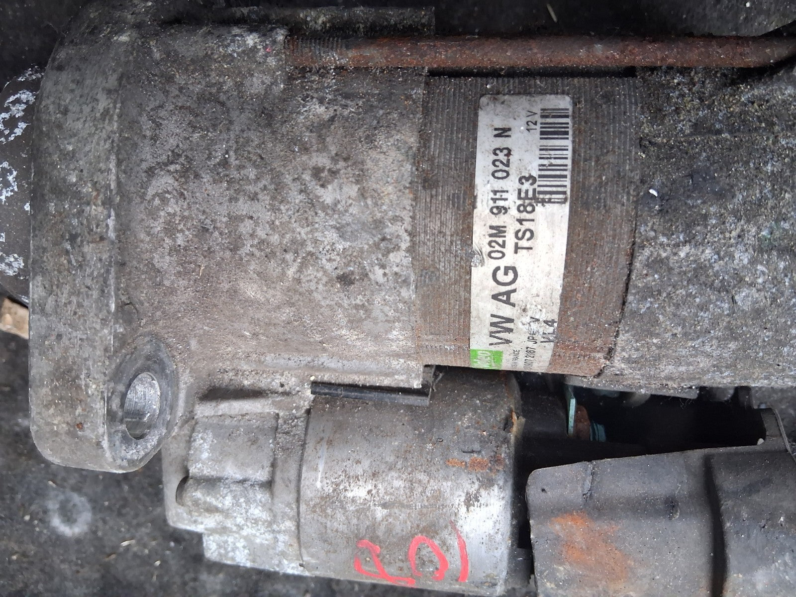 2008 VOLKSWAGEN PASSAT B6 2.0 DIESEL STARTER MOTOR 02M911023N