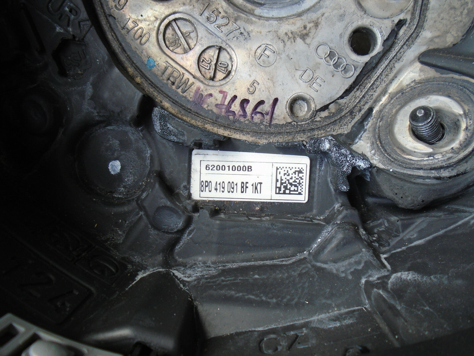 AUDI A4 2007 B7 LEATHER 4 SPOKE STEERING WHEEL