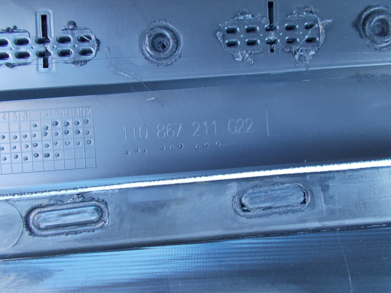 2005 VOLKSWAGEN VW TOURAN NSR PASSENGER SIDE REAR DOOR TRIM PANEL DOOR CARD