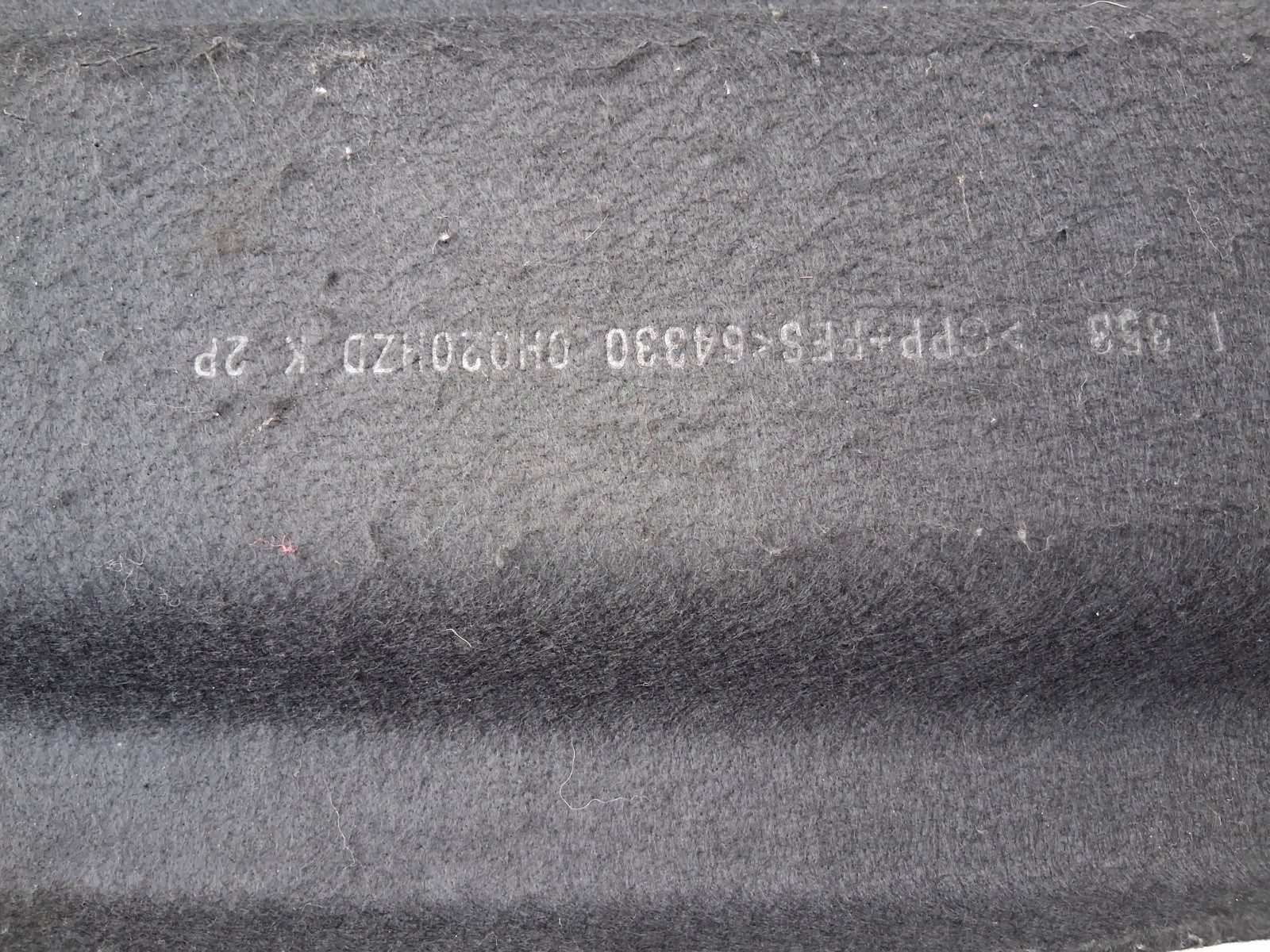2008 CITROEN C1 MK1 REAR LOAD COVER PARCEL SHELF 643300H020