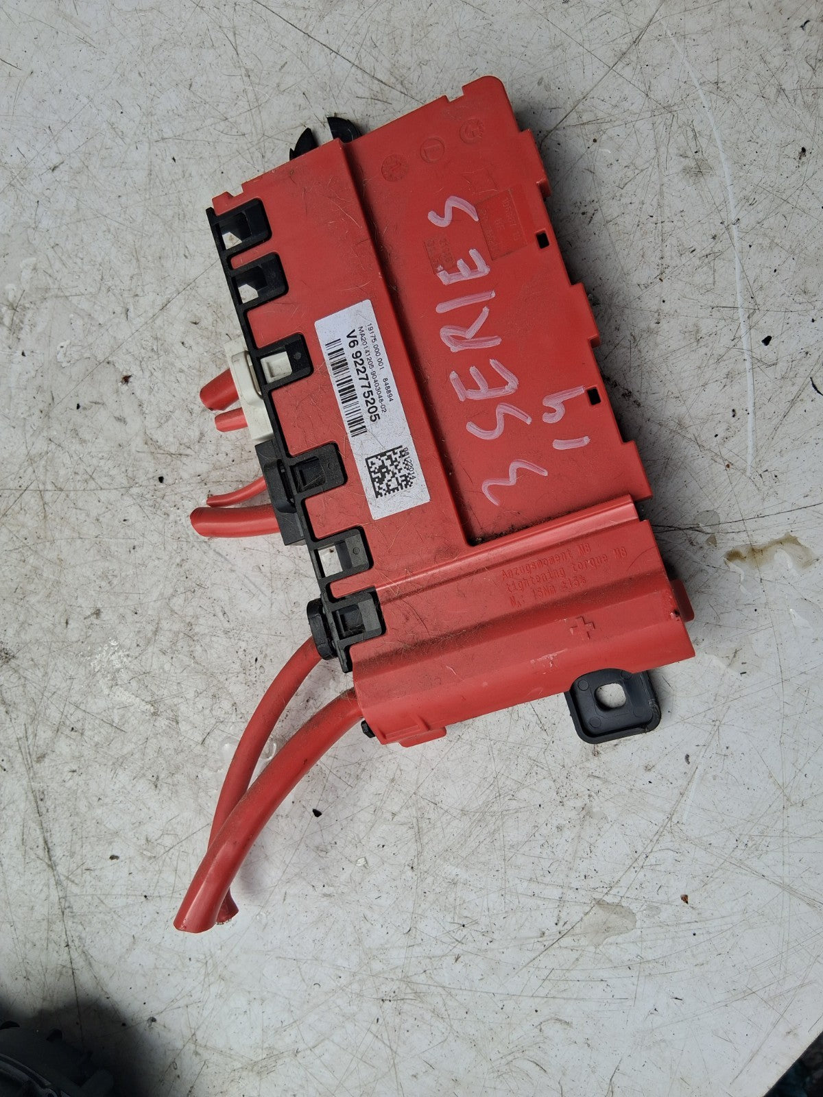 2014 BMW 3 SERIES F31 F30 POWER DISTRIBUTION FUSE BOX 9227752