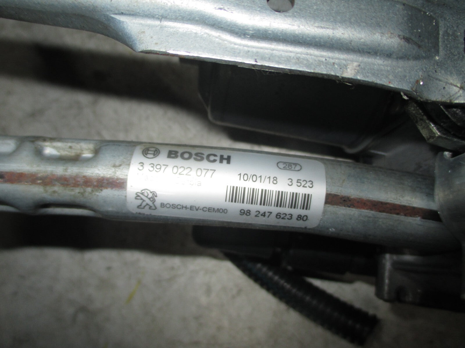 VAUXHALL GRANDLAND X 2018 FRONT WINDSCREEN WIPER MOTOR LINKAGES 9824762380