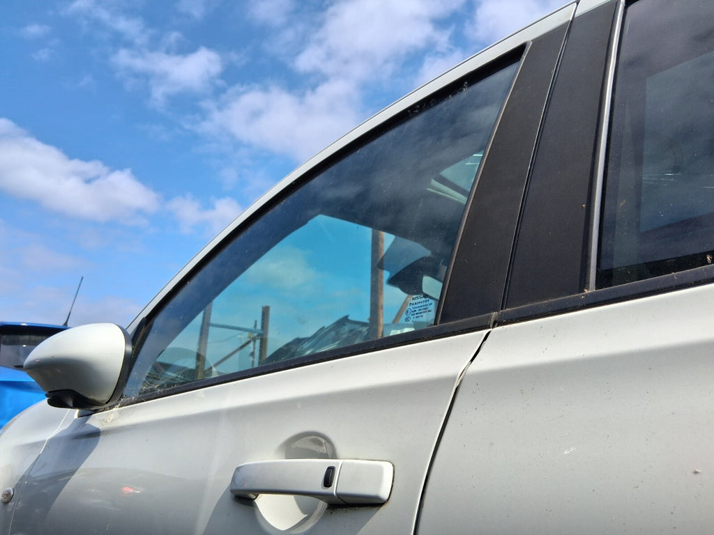 2013 NISSAN QASHQAI J10 NSF PASSENGER SIDE FRONT LEFT WINDOW GLASS