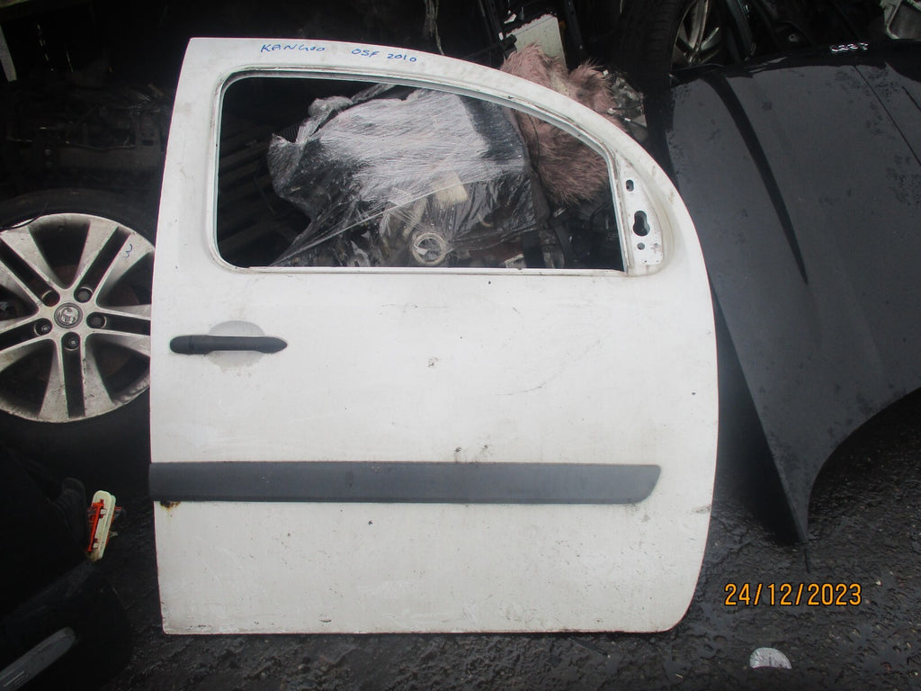2010 RENAULT KANGOO MK2 OSF DRIVER SIDE FRONT BARE DOOR WHITE