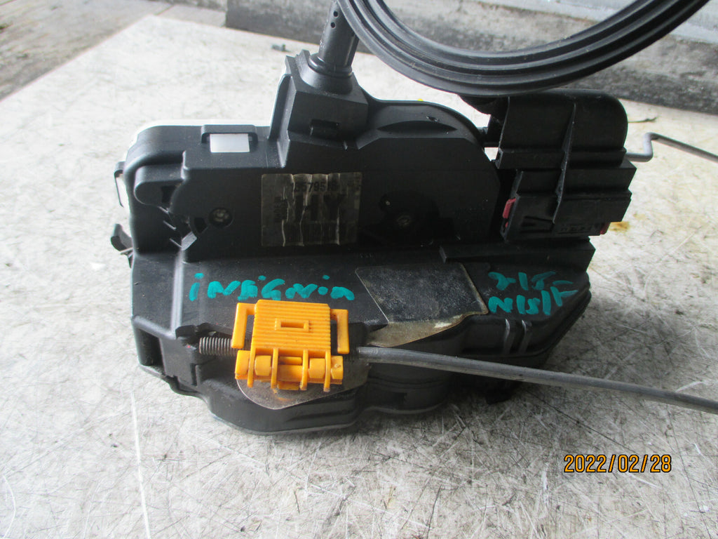VAUXHALL INSIGNIA 2015 NSF PASSENGER SIDE FRONT DOOR LOCK MECHANISM