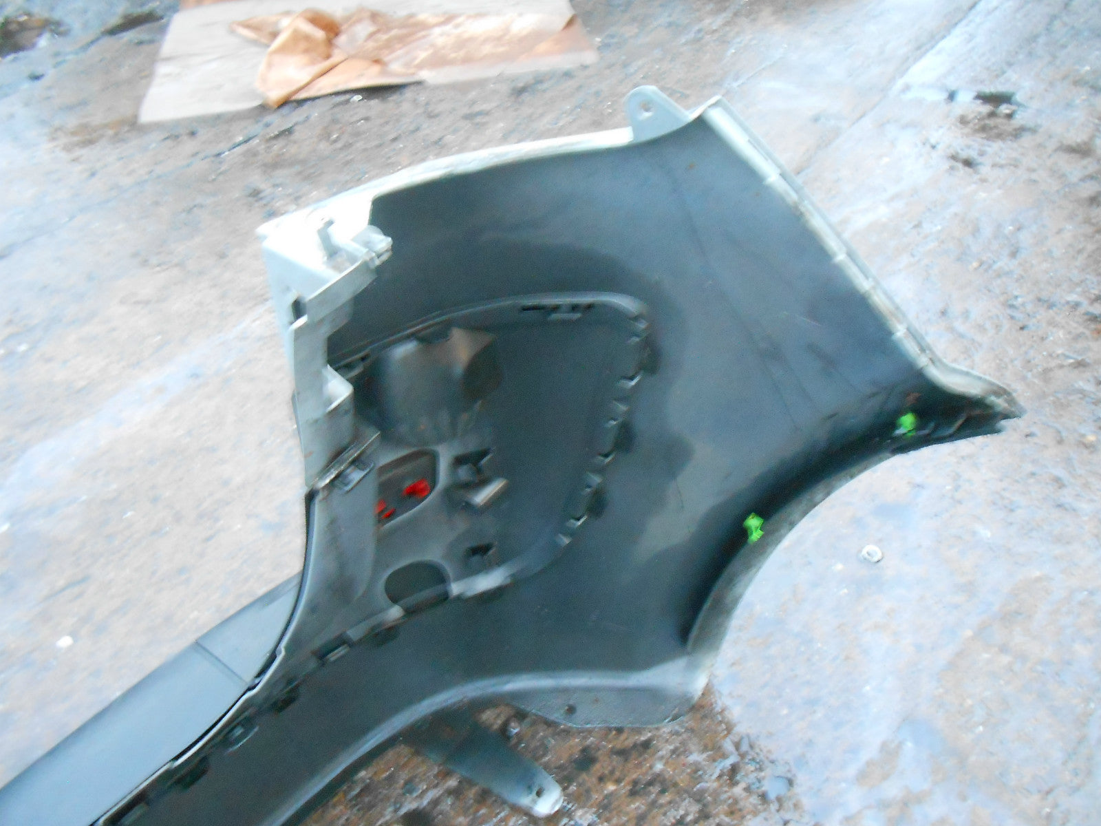 RENAULT SCENIC MK2 2003 COMPLETE REAR BUMPER GREEN