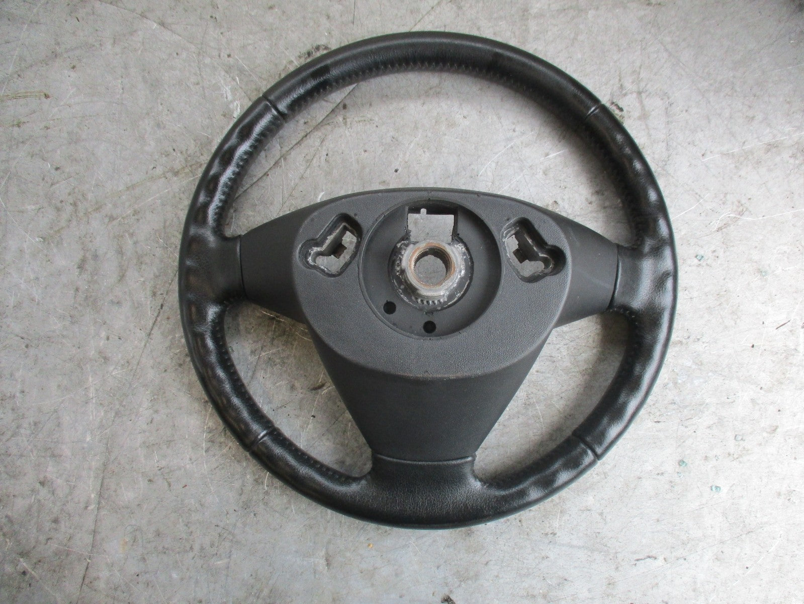 SAAB 9-3 YS3F 2003 LEATHER STEERING WHEEL 12796743