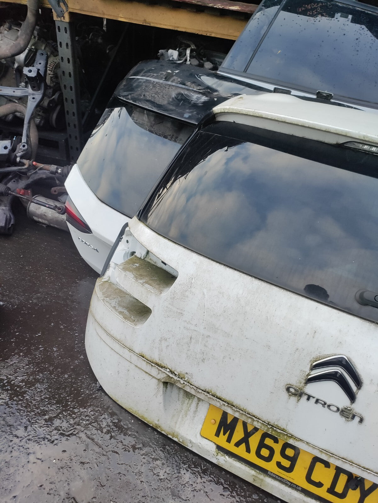 2019 CITROEN C4 GRAND SPACETOURER BARE TAILGATE BOOTLID WHITE