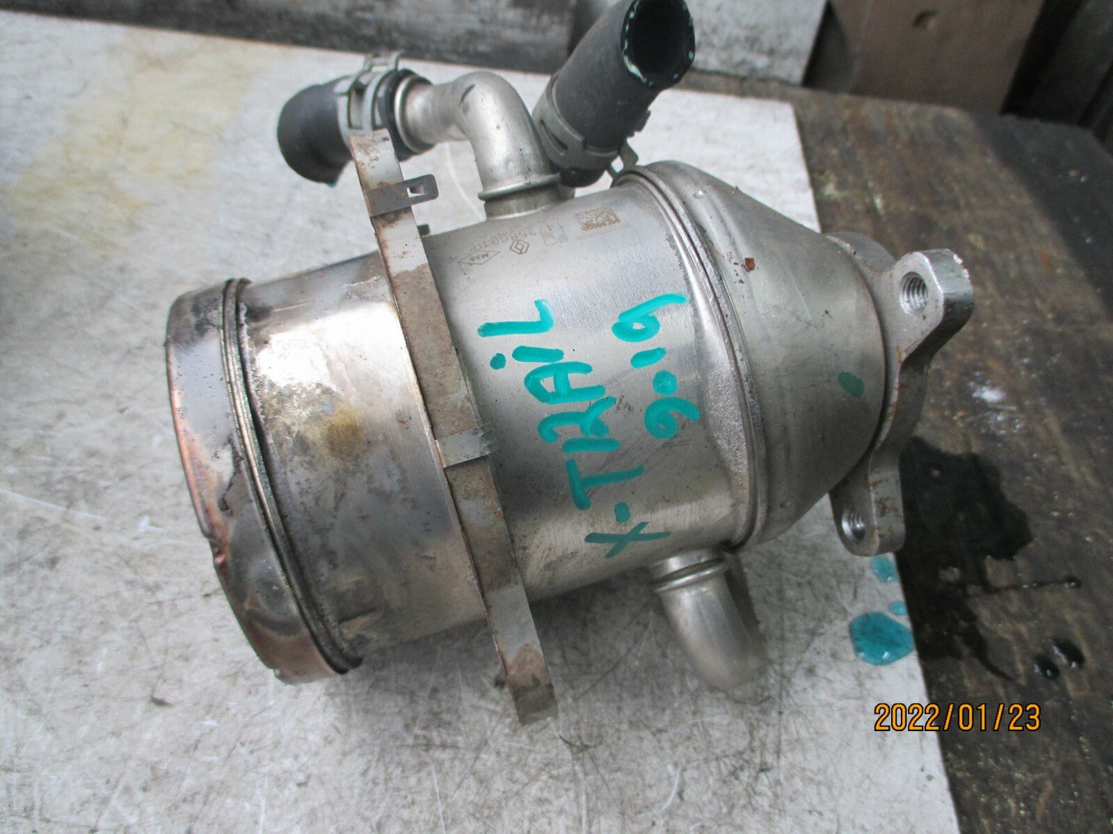 NISSAN X TRAIL 2019 1.7 DIESEL EGR VALVE COOLER 147358604R