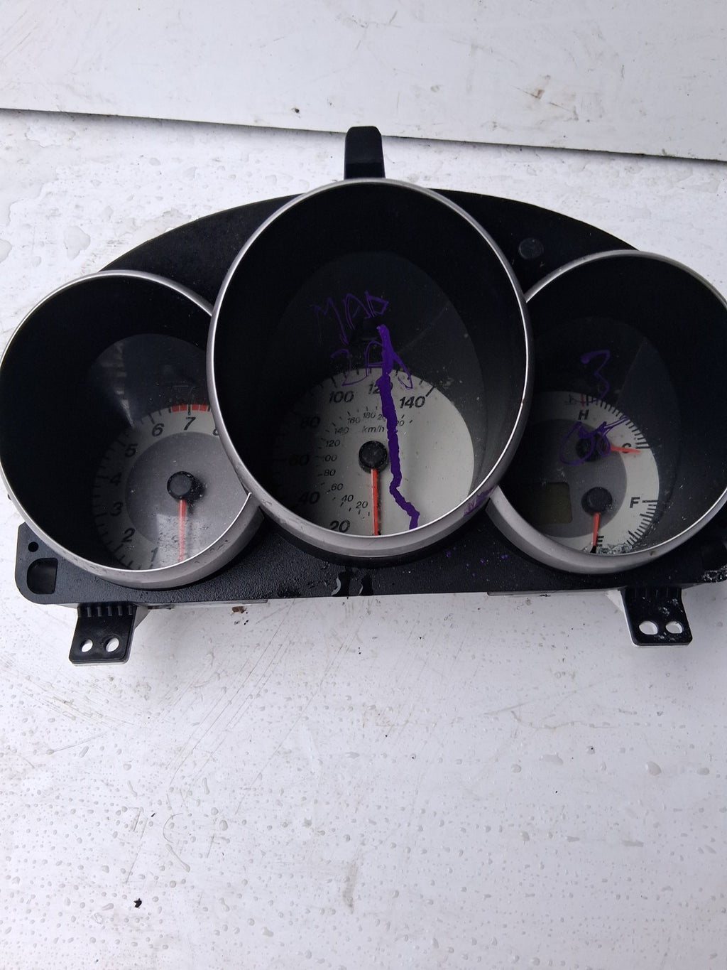 MAZDA 3 2008 SPEEDOMETER AND PETROL CLUSTER 8QBR5AA